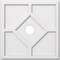 Ekena Millwork Embry Architectural Grade PVC Contemporary Ceiling Medallion, 20"OD x 3"ID x 7"C x 1"P CMP20EY-03000 - alternate 1